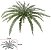 Planta Artificial Folhagem Samambaia C/Print X31 Verde 69cm - Imagem 1