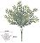 Planta Artificial Folhagem Samambaia Real Toque X25 Verde C/ Powder 42cm - Imagem 1