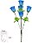 Buque Rosa Botao X5 Azul 35cm - Imagem 1