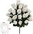 Buque Rosa Botao X24 Branco 56cm - Imagem 1