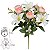 Buque Rosa Cabbage X9 Creme Rosa 35cm - Imagem 1