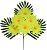 Buque Dalia Arranjo X6 Amarelo 45cm - Imagem 1