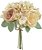 Buque Peonia Ramalhete Hortensia C/Fita X6 Cha Pessego 27cm - Imagem 1