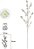 Haste Flor Cerejeira X65 Creme 1,17cm - Imagem 1