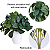Planta Artificial Arbustos folhas de eucalipto 32cm - Imagem 9