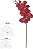 Haste Orquidea Phalaenopsis Real Toque C/Coat X7 Vermelho 63cm - Imagem 1