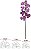 Haste Orquidea Vanda C/Coat Real Toque X8 Purpura 65cm - Imagem 1