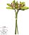 Buque Orquidea Cymbidium Ramalhete C/ Fita Real Toque X3 Verde 23cm - Imagem 1