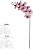 Haste Orquidea Phalaenopsis Real Toque X9 Beauty Creme  94cm - Imagem 1
