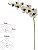 Haste Orquidea Phalaenopsis Real Toque X9 Branco Beauty 94cm - Imagem 1