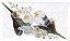 Haste Orquidea Phalaenopsis Real Toque C/Folha Bag C/2Un 29cm - Imagem 1