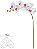 Haste Orquidea Phalaenopsis Real Toque X6 Branco Beauty 82cm - Imagem 1