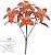 Buque Orquidea Dendrobium X5 Laranja 32cm - Imagem 1
