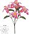Buque Orquidea Dendrobium X5 Rosa 32cm - Imagem 1
