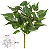 Planta Artificial Folhagem Jiboia Forracao X55 Verde Creme 35cm - Imagem 1