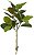 Planta Artificial Arvore Ficus Elastico Real Toque X25 Verde Outono 1m - Imagem 1