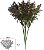 Planta Artificial Folhagem Pick Grass Plastico X5 Com 6 Hastes Marrom Outono 20cm - Imagem 1