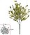 Planta Artificial Folhagem Grass C/Print X25 Verde 38cm - Imagem 1