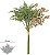 Planta Artificial Buque Grass Ramalhete Flocked C/Fita X5 Verde Ocre Outono 37cm - Imagem 1