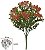 Planta Artificial Folhagem Grass Frutinha Plastico X28 Vermelho 32cm - Imagem 1