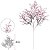 Planta Artificial Folhagem Grass C/Print X34 Marsala 2T 80cm - Imagem 1