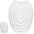 Vaso Decorativo Ceramica Off White 38cm - Imagem 1