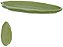 Centro De Mesa Ceramica Folha de Bananeira Verde 36,5cm - Imagem 1