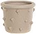 Vaso Decorativo Ceramica Bege 9,7cm - Imagem 1