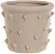 Vaso Decorativo Ceramica Bege 12cm - Imagem 1