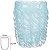 Vaso Decorativo Vidro Tipo Murano Azul Fosco 15,5cm - Imagem 1