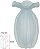 Vaso Decorativo Vidro Tipo Murano Azul Fosco 19cm - Imagem 1