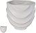 Vaso Decorativo Porcelana Branco 13,5cm - Imagem 1