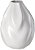 Vaso Decorativo Porcelana Branco 19,5cm - Imagem 1