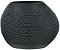 Vaso Decorativo Vidro Preto 20cm - Imagem 1