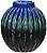 Vaso Decorativo Ceramica Colorido 26cm - Imagem 1