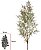 Planta Artificial Folhagem Samambaia X6 Verde Outono 90cm - Imagem 1
