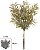 Buque Mamona Ramalhete C/Fita X3 Creme Outono 58cm - Imagem 1