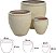 Vaso Ceramica C/3 Uni Off White 47cm - Imagem 1