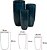 Vaso Ceramica C/3 Uni Azul 80cm - Imagem 1