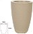Vaso Polipropileno Conico Veneza Areia 39cm - Imagem 1