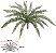 Planta Artificial Samambaia C/Print X19 Verde 49cm - Imagem 1
