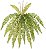 Planta Artificial Folhagem Samambaia C/Print Plastico X14 Verde 69cm - Imagem 1