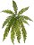 Planta Artificial Folhagem Samambaia C/Print X11 Verde 76cm - Imagem 1