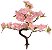 Planta Artificial Arvore Bonsai Cerejeira X81 Rosa Claro 37cm - Imagem 1