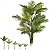 Planta Artificial Arvore Palmeira X21 Verde 1,65m - Imagem 1