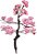Planta Artificial Arvore Bonsai Cerejeira X21 Rosa 2T 32cm - Imagem 1