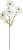 Haste Cosmos Real Toque C/Flocked X4 Branco 60cm - Imagem 1