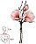 Buque Magnolia Ramalhete C/Fita X3 Rosa 33cm - Imagem 1