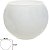 Vaso Vidro Tailandia Decorativo Branco 15X14cm - Imagem 1