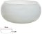 Vaso Vidro Lagoon Decorativo Branco 11X19cm - Imagem 1